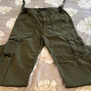 Sanctuary Standard Surplus Wide-Leg Cargo Pants – Olive Green, Size M